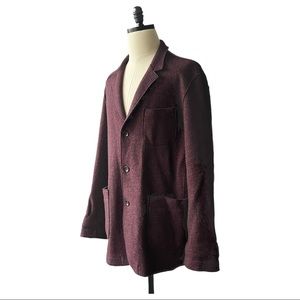 OSKA Danny Boiled Wool Sportscoat in Wine Burgundy | XL/XXL NWT
